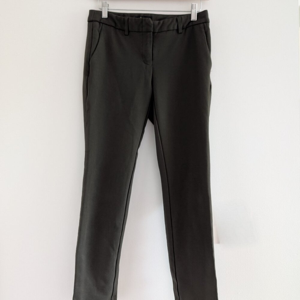 3/$30 Dark green Dalia skinny work pant - crop